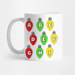 Christmas lights A - I Mug